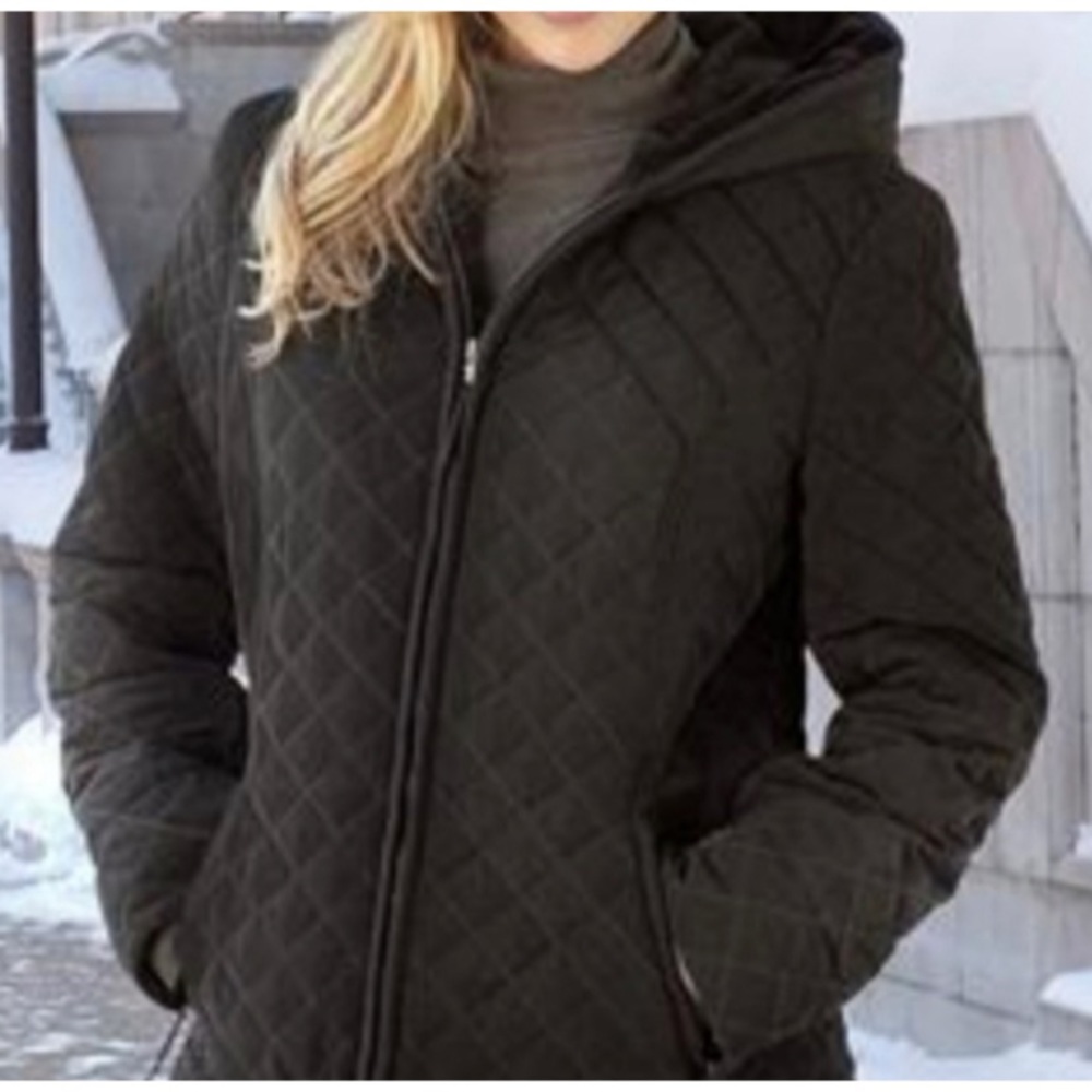 Braeton Quilted Hooded Lined Winter Coat Jacket